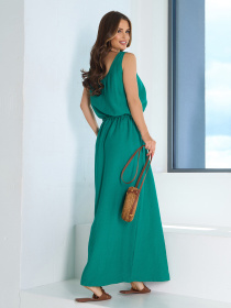 Сарафан ISSA Plus модель 15194_зеленый Фото