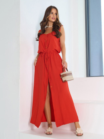 Сарафан ISSA Plus модель 15194_оранжевый Фото