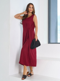 Сарафан ISSA Plus модель 15198_темно-бордовый Фото