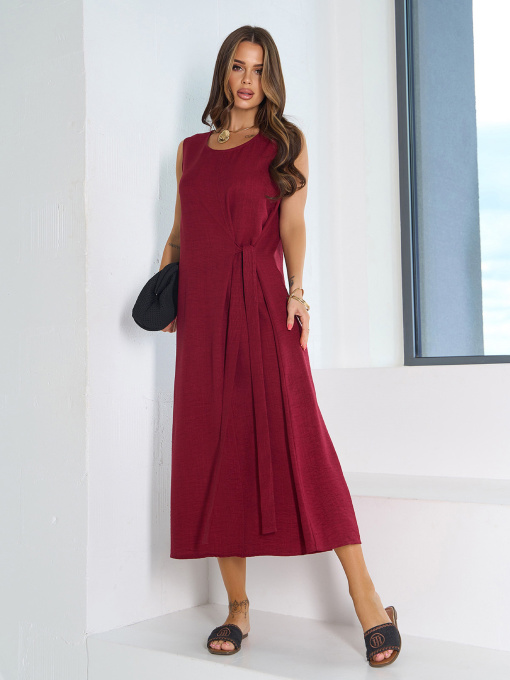 Сарафан ISSA Plus модель 15198_темно-бордовый Фото