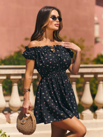 Платье мини ISSA Plus модель 15209_черный Платье мини ISSA Plus модель 15209_черный Фото