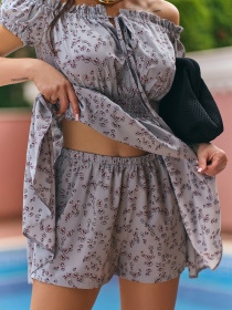 Платье мини ISSA Plus модель 15211_оливковый Фото