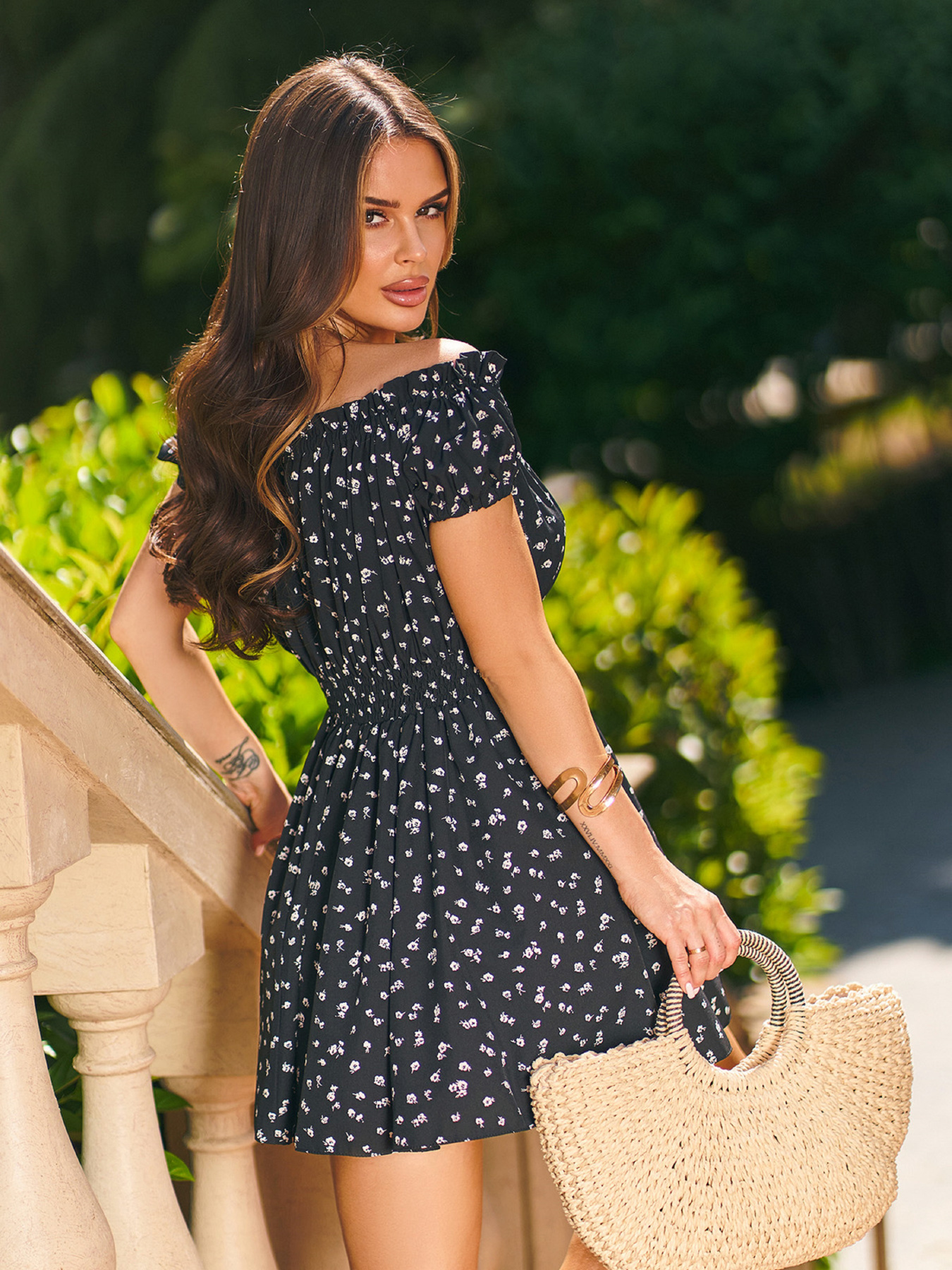 Платье мини ISSA Plus модель 15213_черный Фото