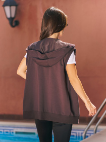 Жилет ISSA Plus модель 15214_темно-коричневый Фото