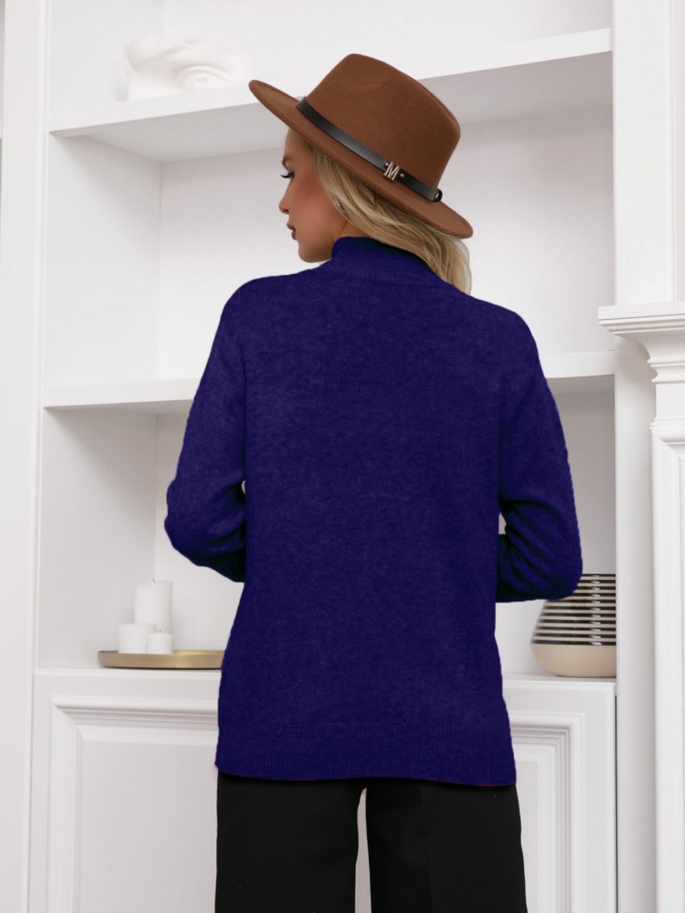 Водолазка ISSA Plus модель WN20-46_darkblue Фото