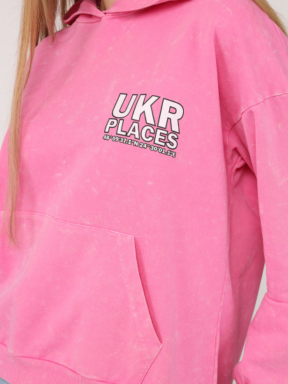Худі жіночий колір рожевий ЦБ-00274619 модель ЦБ-00274619 — фото 4 - INTERTOP
