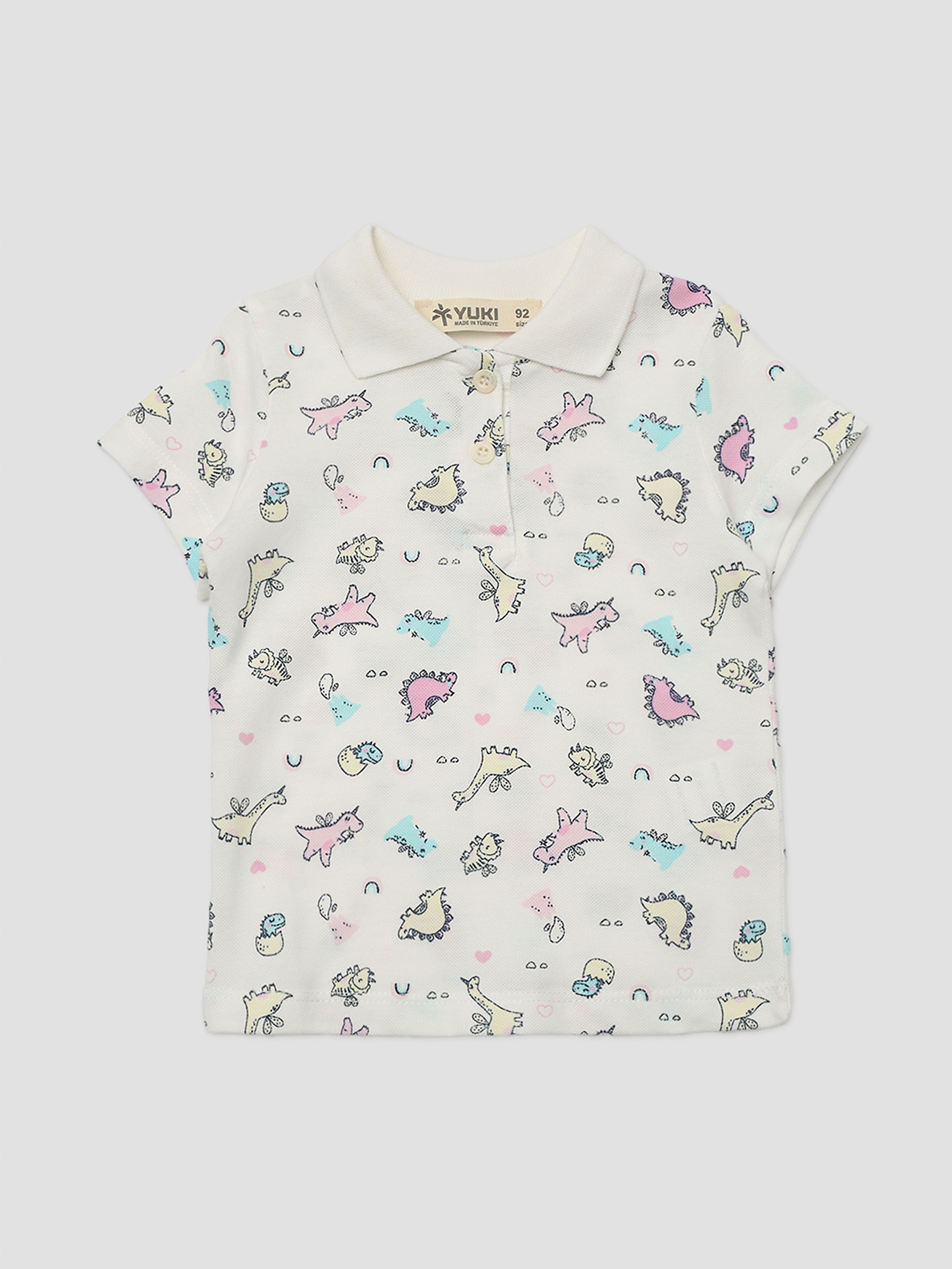Бавовняне Дитяче Поло YUKI  (CB-00276053) колір молочний