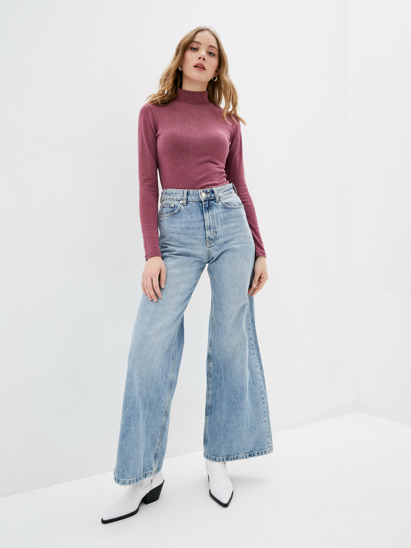 Водолазка ISSA Plus модель 12937_burgundy Фото