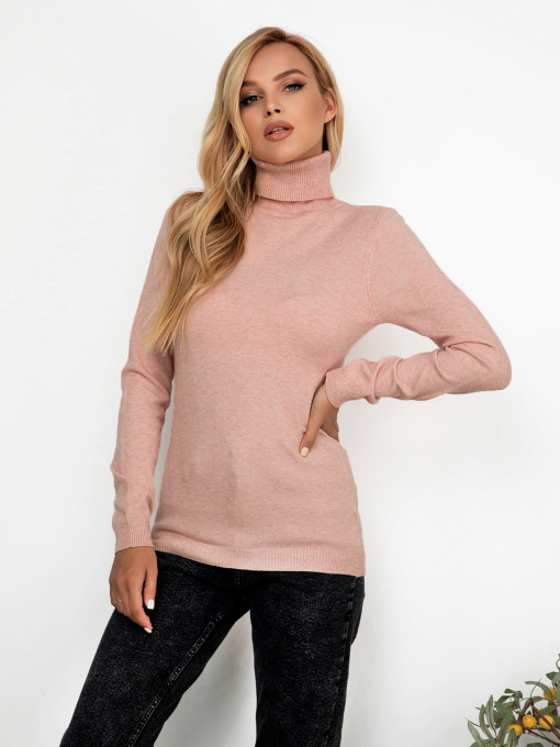 Водолазка ISSA Plus модель WN19-99_персиковый Фото