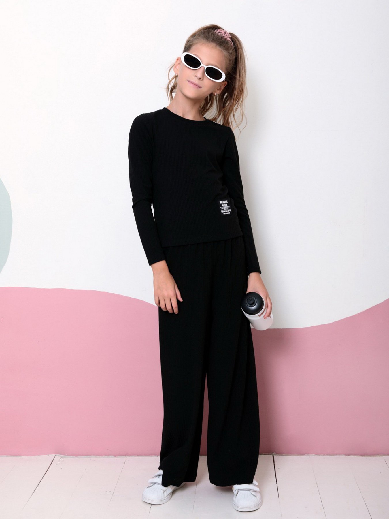 Повседневный костюм ISSA Plus модель CD-441_black Фото