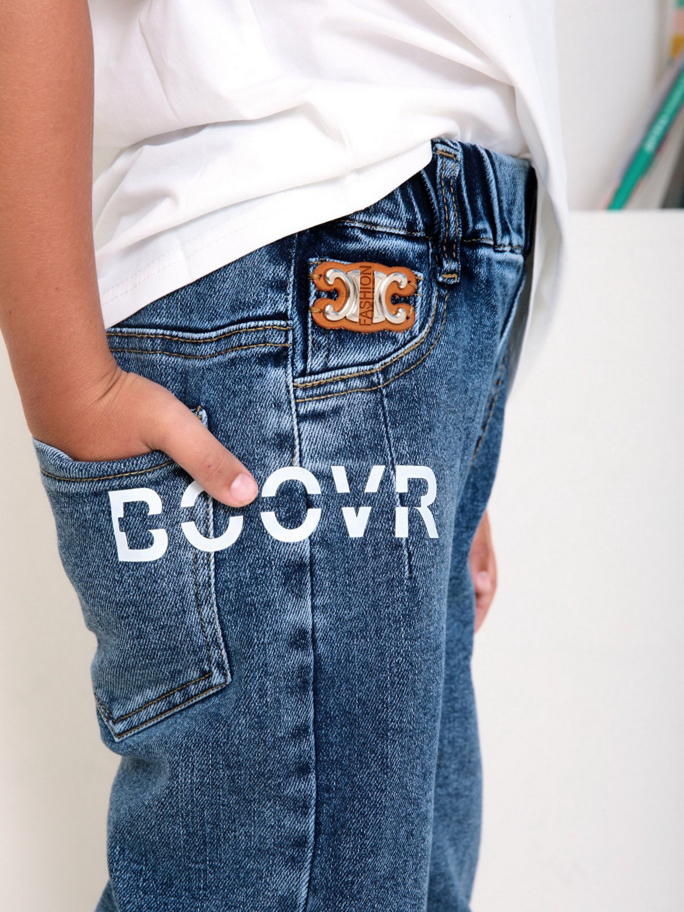 Прямі джинси ISSA Plus Модель CD-450_blue Фото