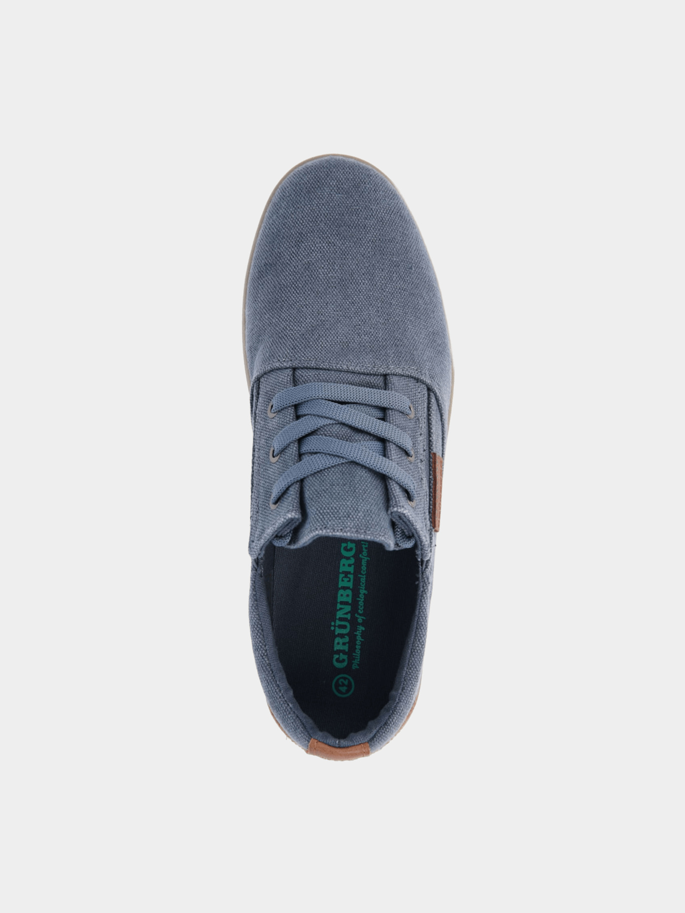 Кеды низкие Grunberg модель Ан-157218/09-02E-denim Фото