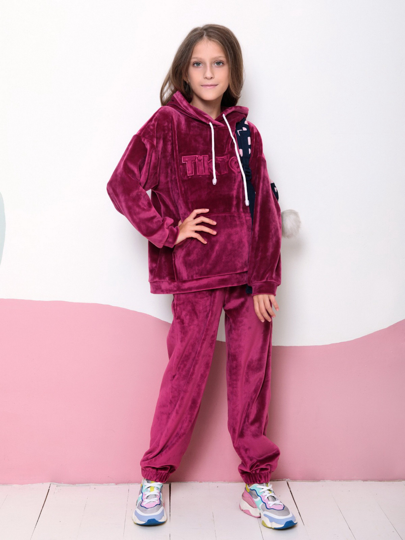 Спортивний костюм ISSA Plus модель CD-443_raspberry Спортивний костюм ISSA Plus модель CD-443_raspberry Фото