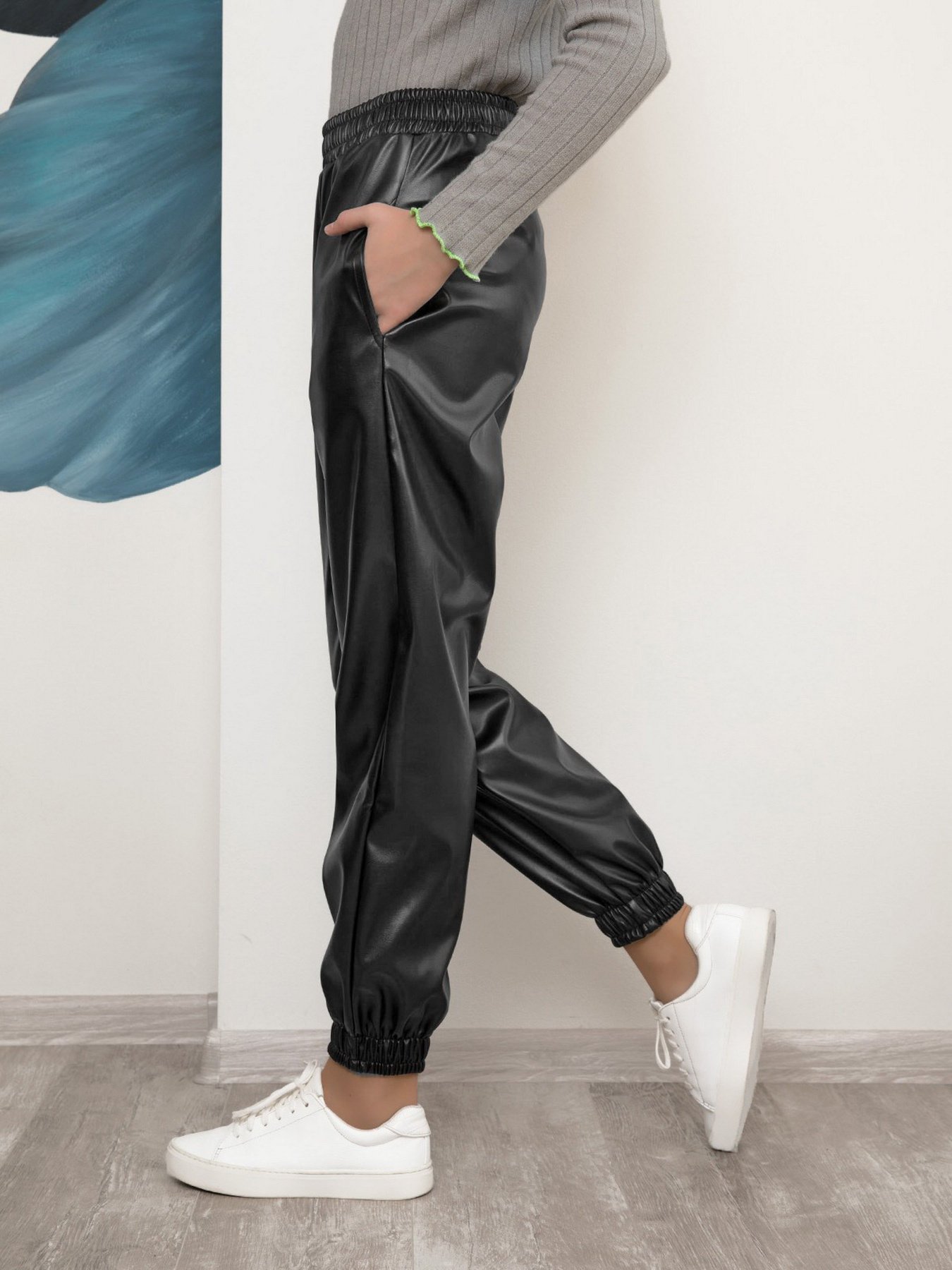 Повседневные штаны ISSA Plus модель CD-411_grey Фото