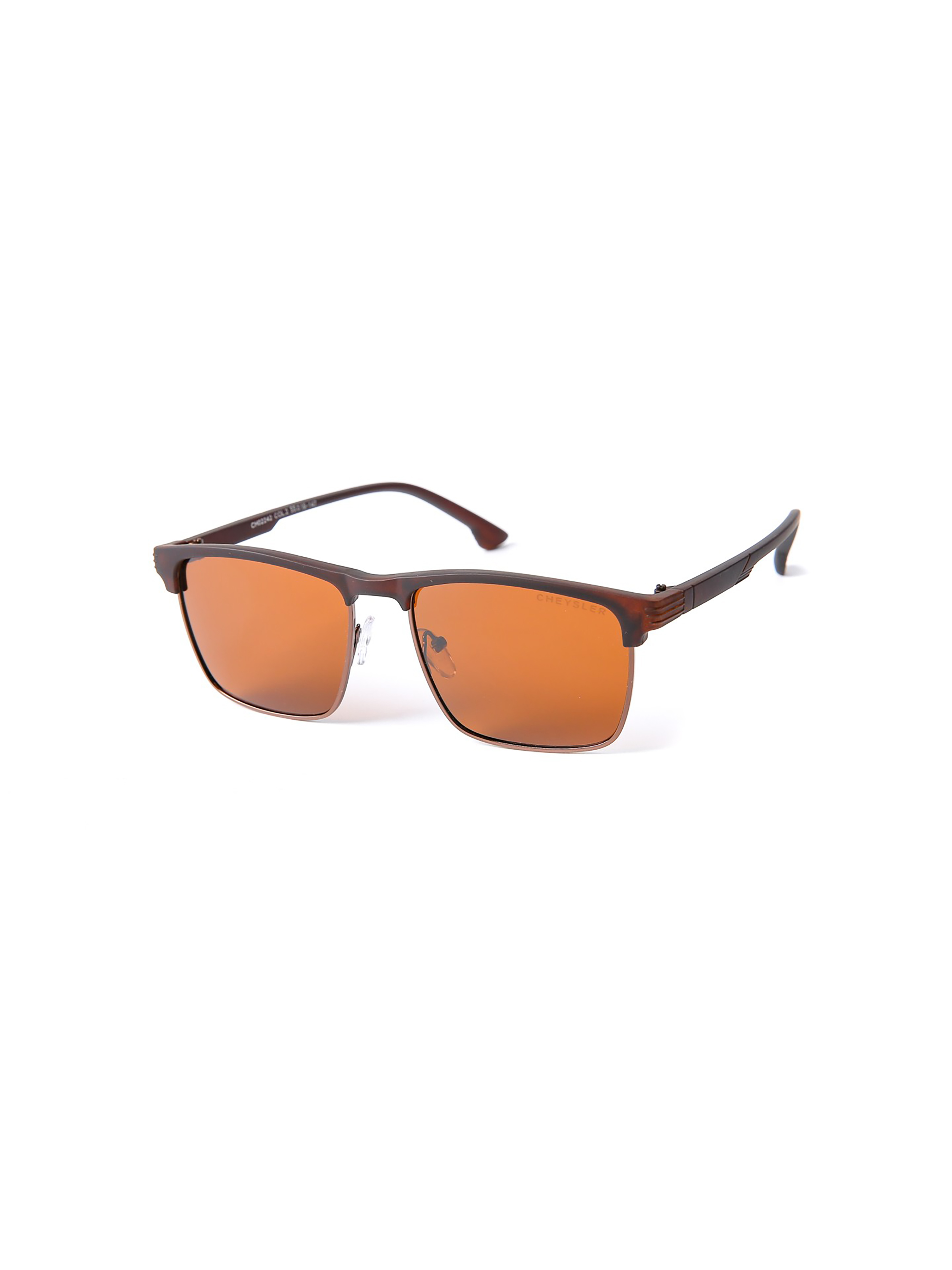 LuckyLOOK Сонцезахисні окуляри (LL2933534733879) Чоловіче колір - Коричневий матеріал - Пластик/метал