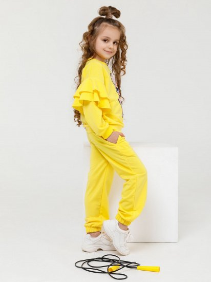 Спортивний костюм ISSA Plus модель CD-402_yellow — фото 4 - INTERTOP