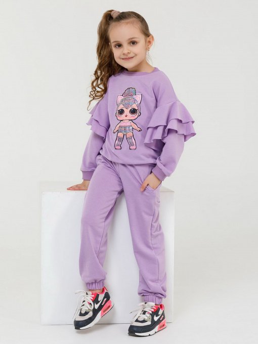 Спортивний костюм ISSA Plus Модель CD-402_lilac Фото