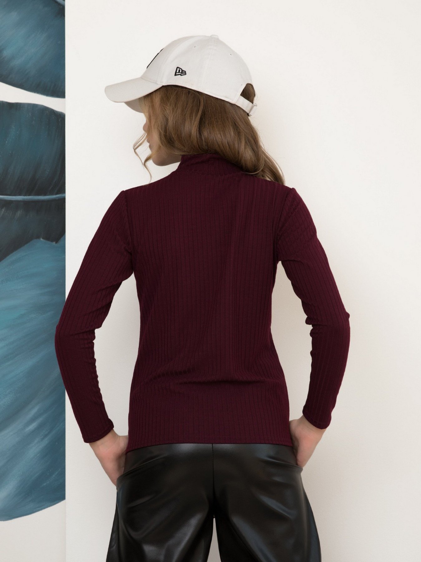 Водолазка ISSA Plus модель CD-400_burgundy Фото