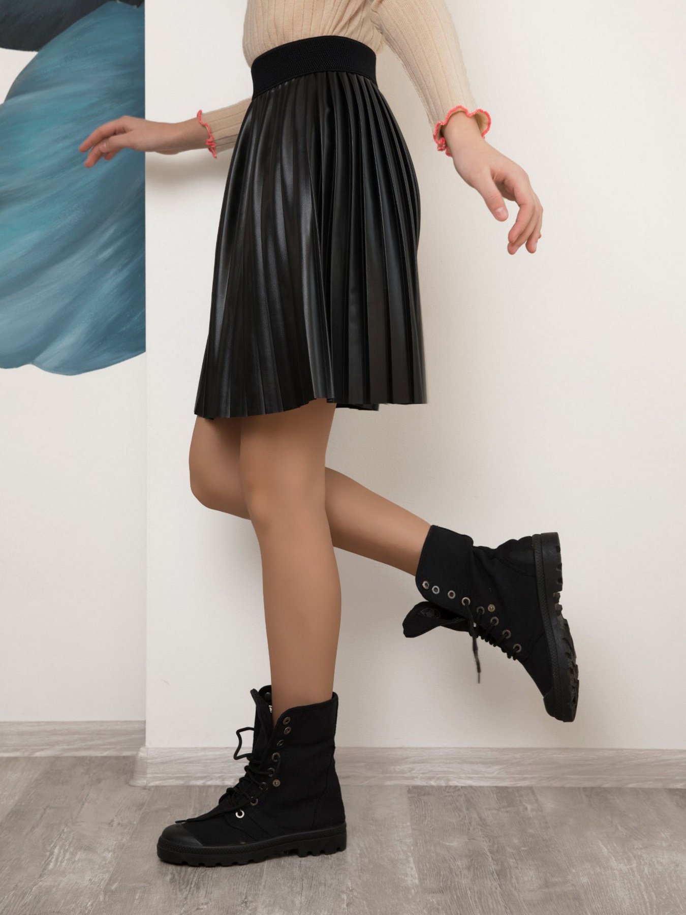 Юбка мини ISSA Plus модель CD-423_black Фото