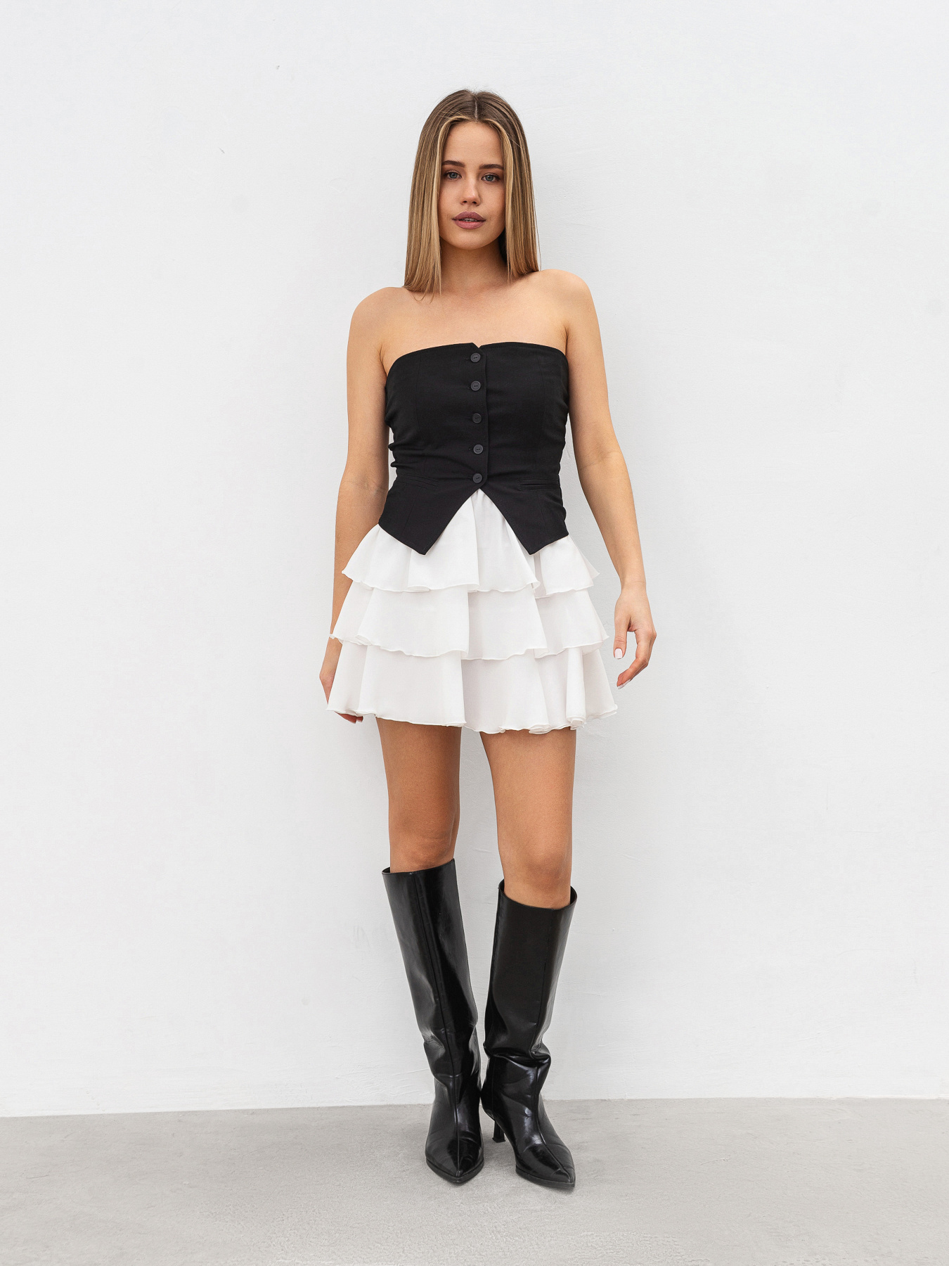 Спідниця міні Romashka Панакота модель 206029604072 Фото