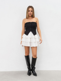 Спідниця міні Romashka Панакота модель 206029604072 Фото