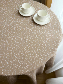 Скатертина столова із брудо- та водовідштовхувальною дією кремового кольору Ecotton модель 25022 Фото