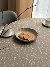 Скатертина столова із брудо- та водовідштовхувальною дією кремового кольору Ecotton модель 25022 Скатертина столова із брудо- та водовідштовхувальною дією кремового кольору Ecotton модель 25022 Фото