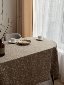 Скатертина столова із брудо- та водовідштовхувальною дією кремового кольору Ecotton модель 25022 Скатертина столова із брудо- та водовідштовхувальною дією кремового кольору Ecotton модель 25022 Фото