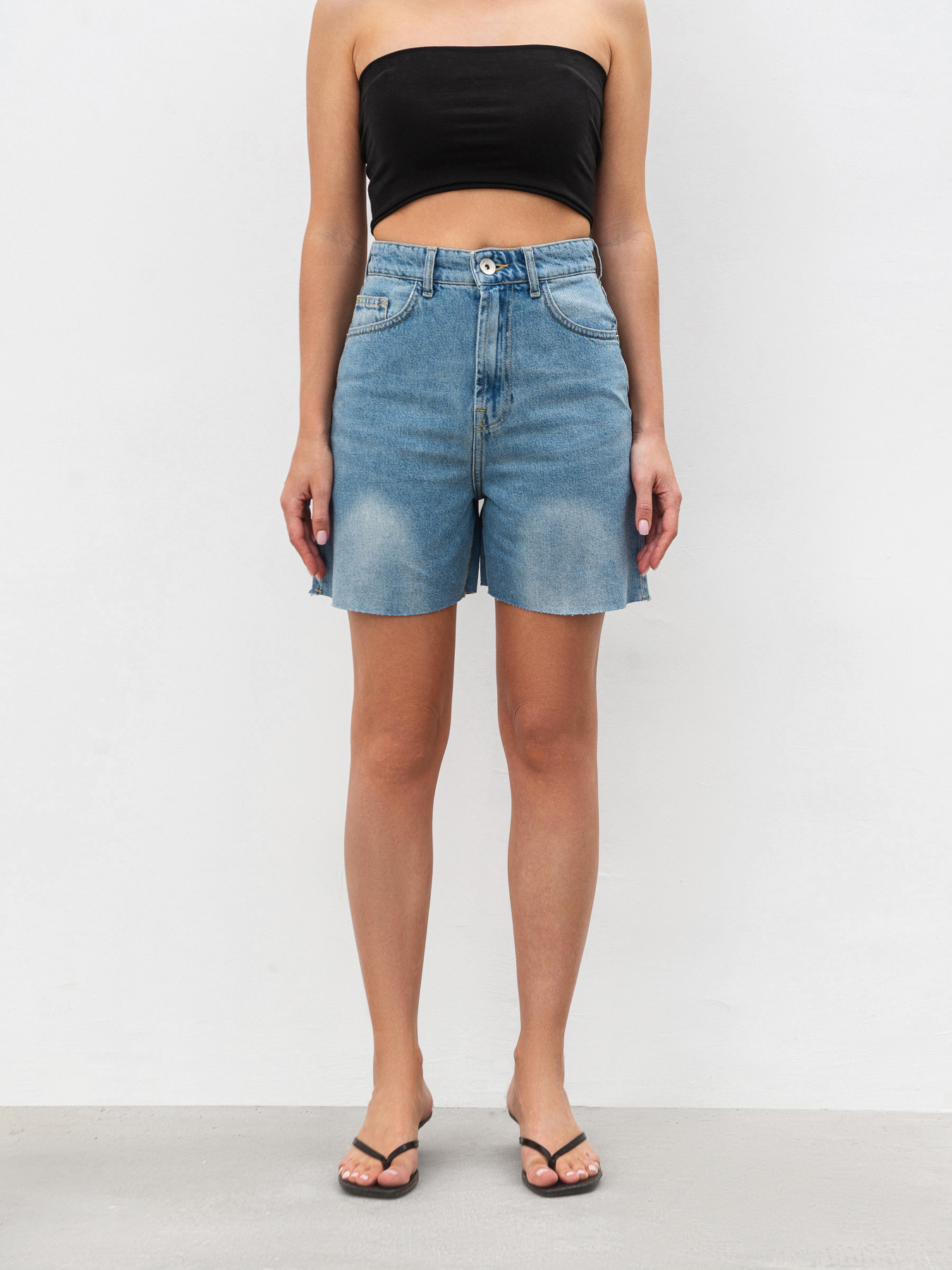 Джинсовые шорты Romashka Флоу модель 206029705041 Фото