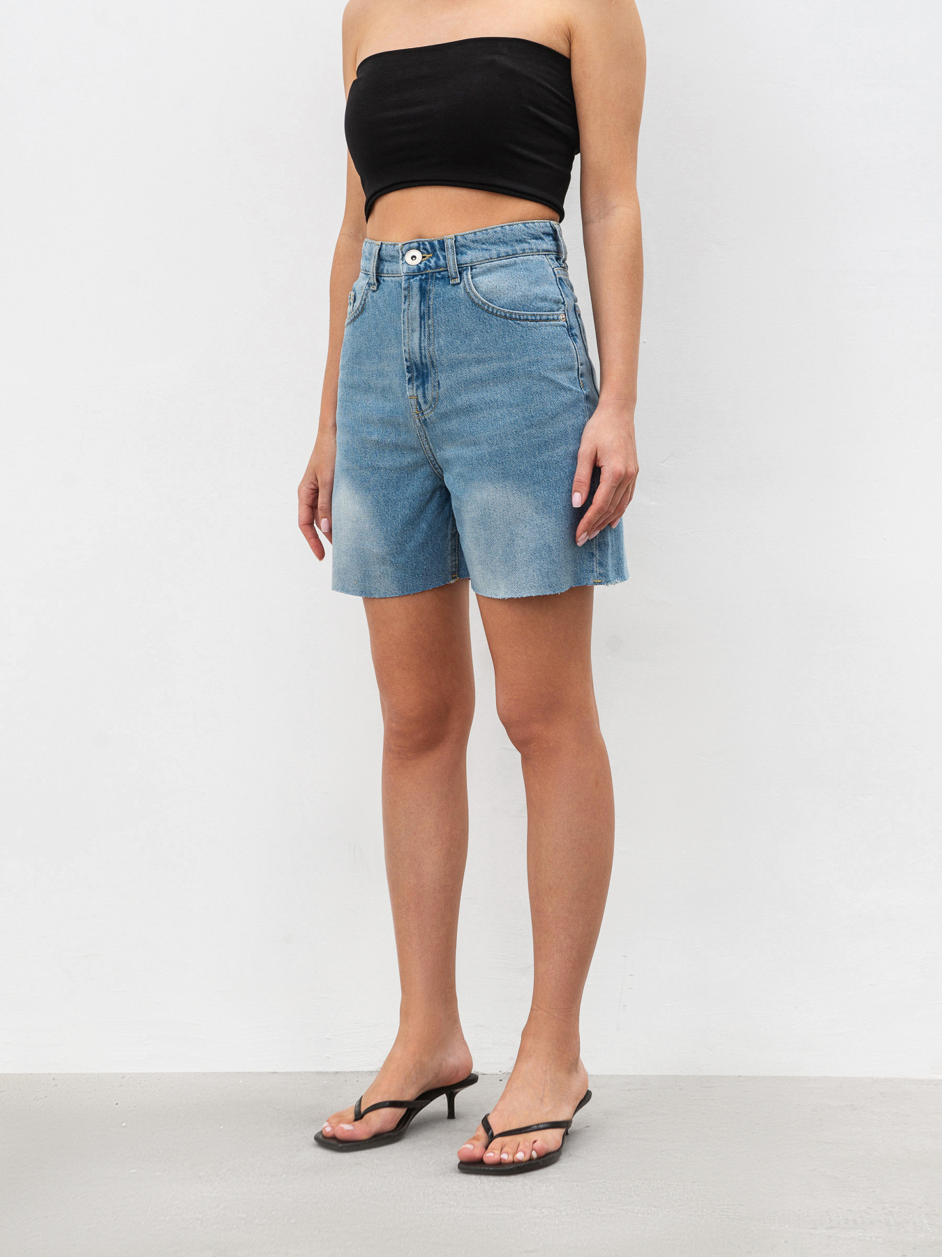 Джинсовые шорты Romashka Флоу модель 206029705041 Фото