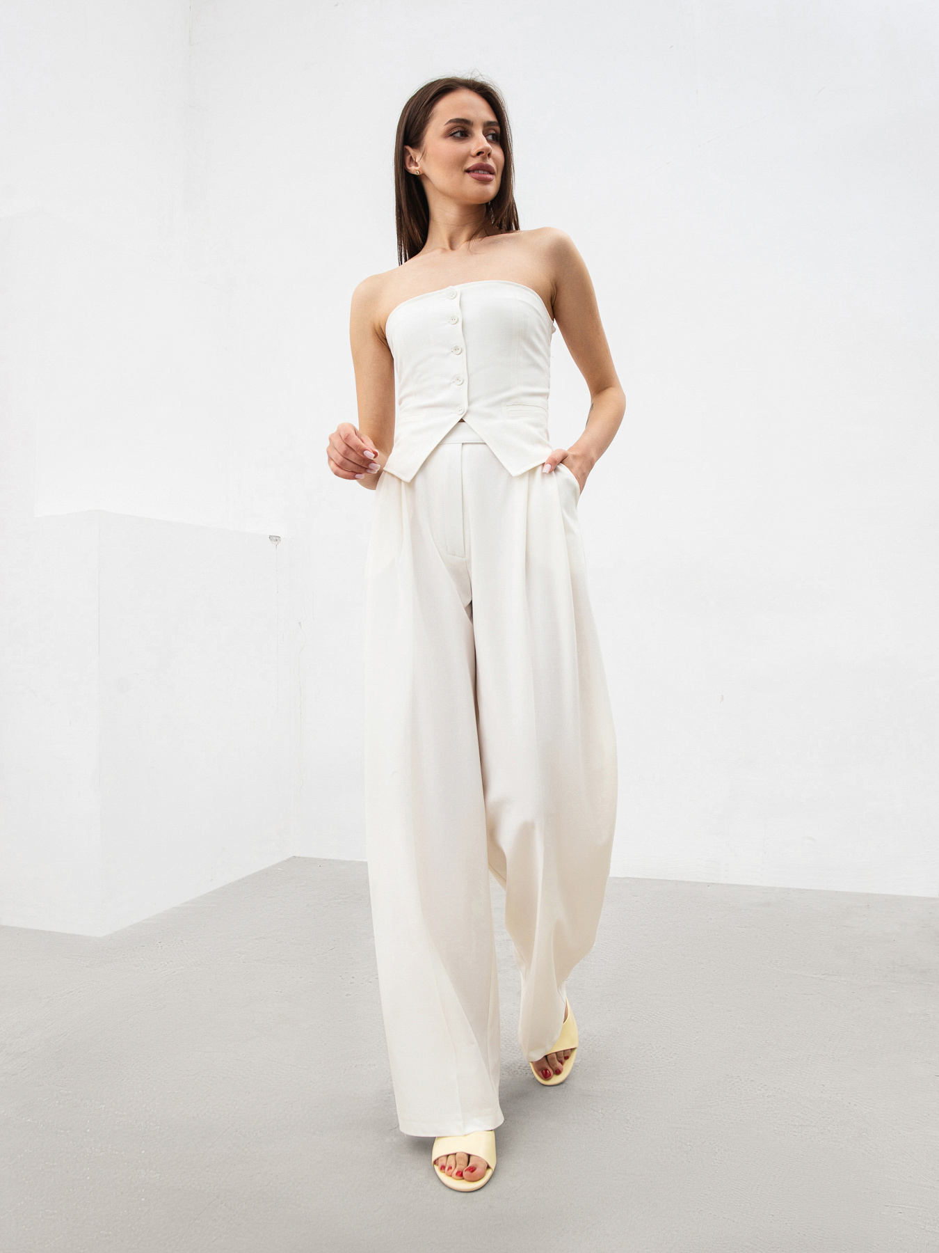 Брюки палаццо Romashka Призма модель 205039905072 Фото