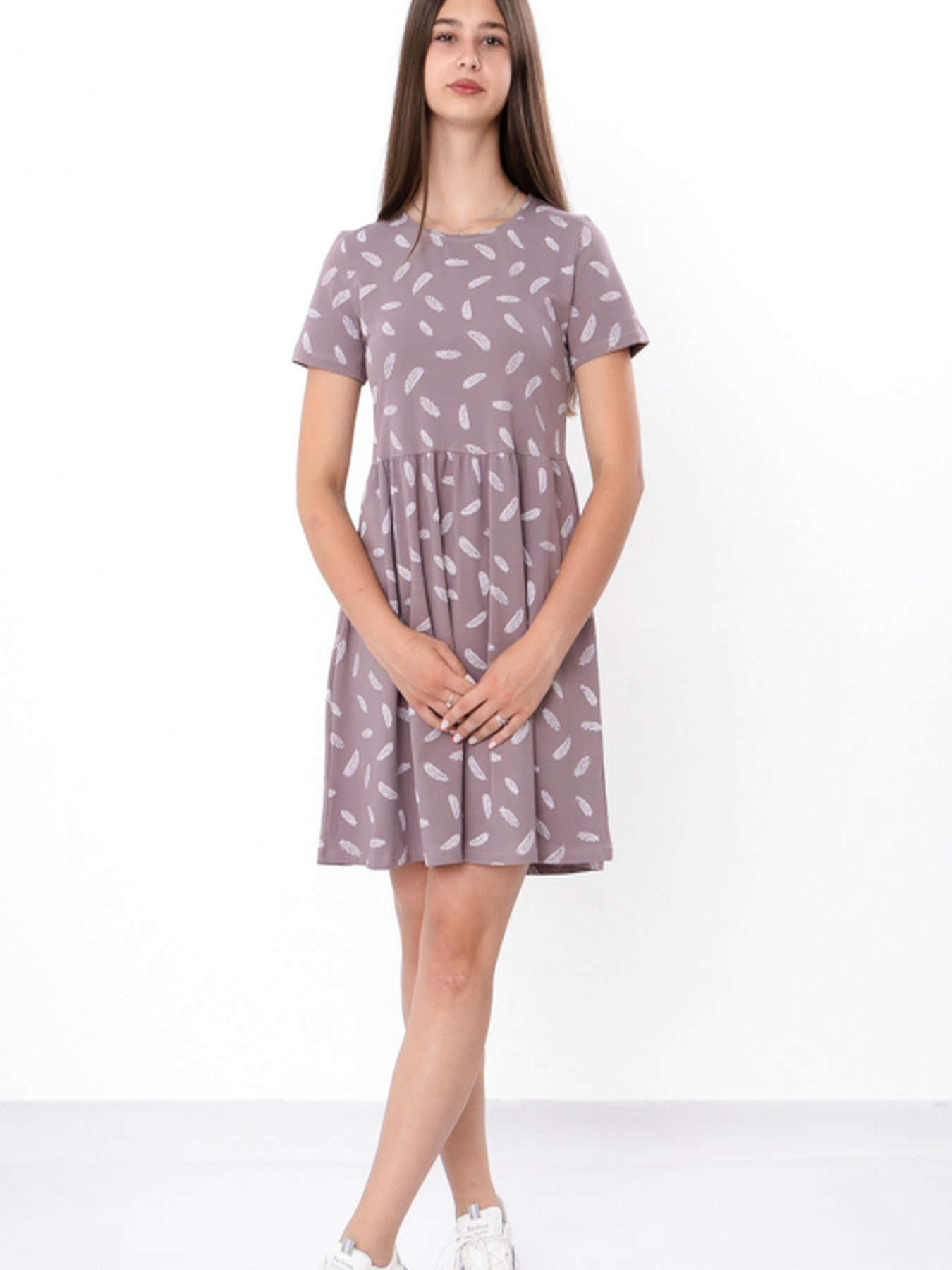 Платье миди Носи своє модель 6258-043-pero-popelqsta-lavanda Фото