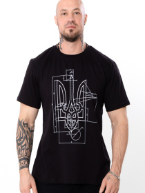 Футболка Носи своє модель 8012-3-chornij-gerb Фото