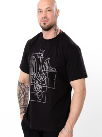 Футболка Носи своє модель 8012-3-chornij-gerb Фото