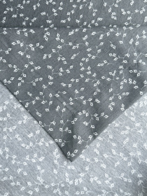 Скатертина столова із брудо- та водовідштовхувальною дією сірого кольору Ecotton модель 25034 Скатертина столова із брудо- та водовідштовхувальною дією сірого кольору Ecotton модель 25034 Фото