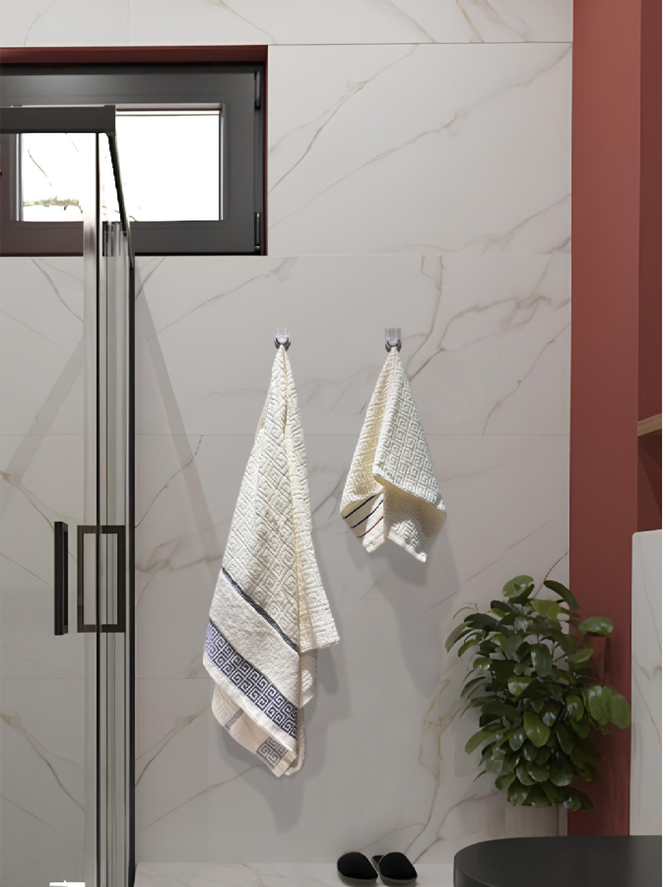 Набор 2 жаккардовые полотенца Lovely Svi для ванной, отелей, SPA, саун 70х140 см + 35 х 75 см Версаче  Бежевый Lovely Svi  модель 2561103 Фото