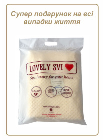 Полотенце банное хлопок жаккардовое для ванной, отелей, СПА, в подарочном пакете - Diamond Grid Кремовый Lovely Svi  модель 571124 Фото