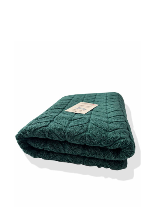 Полотенце банное хлопок жаккардовое для ванной, отелей, СПА, в подарочном пакете - Milano Зеленый Lovely Svi  модель 701124 Фото