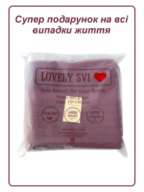 Набор 2 жаккардовых полотенца для ванной, гостиниц, СПА, в подарок, Oxford Stripe Burgundy Lovely Svi  модель 271124 Фото