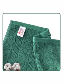 Набір 2 шт жаккардових бавовняних рушників для ванної, готелів, СПА, в подарунковому пакеті -  Milano Зелений Lovely Svi  модель 661124 Фото