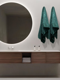 Набір 2 шт жаккардових бавовняних рушників для ванної, готелів, СПА, в подарунковому пакеті -  Milano Зелений Lovely Svi  модель 661124 Фото