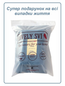 Набор 2 жаккардовых полотенца  для ванной, отелей, СПА, в подарок,  Oxford Stripe Синий Lovely Svi  модель 451124 Фото