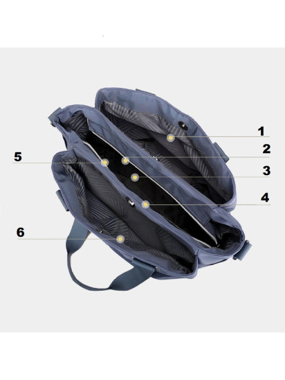 Шопер RoyalBag модель WT-8533LB — фото 4 - INTERTOP