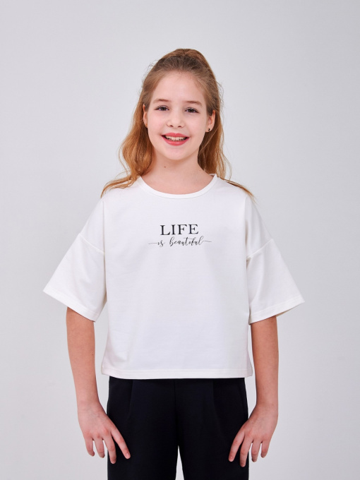 Футболка SMIL модель smil_114045-molocnyj Фото