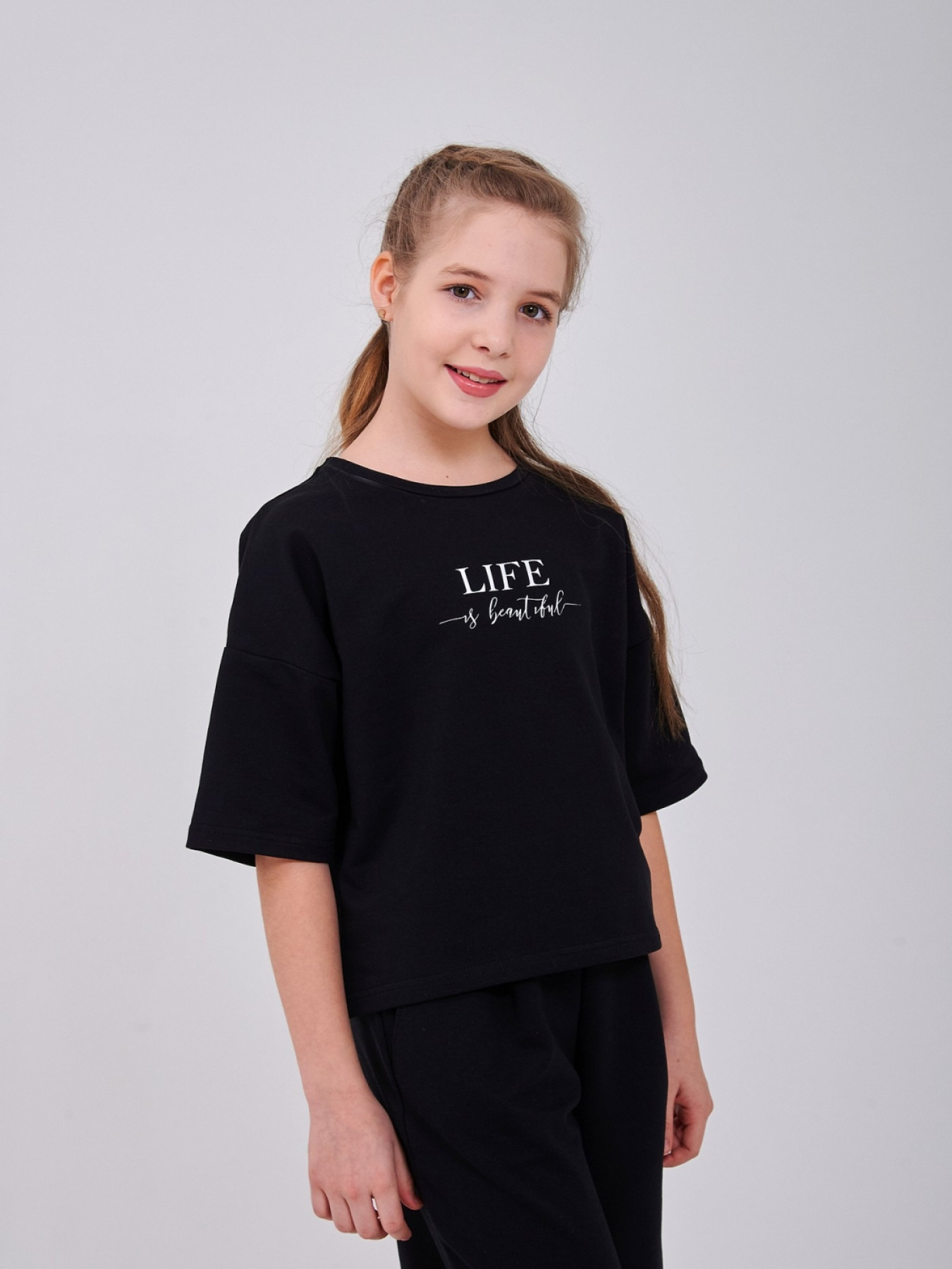 Футболка SMIL Модель smil_114045-cernyj Фото