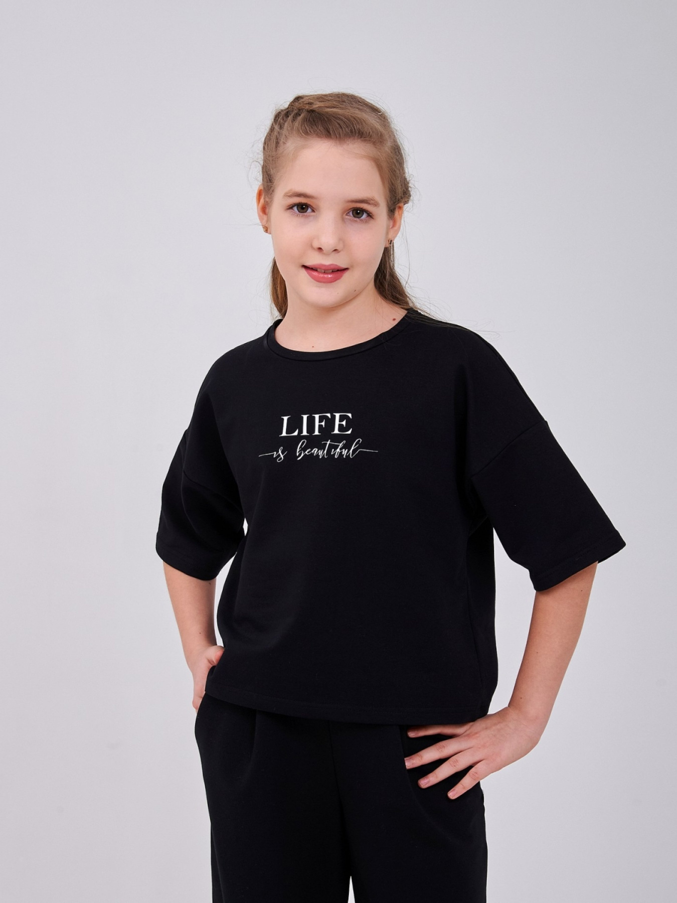 Футболка SMIL Модель smil_114045-cernyj Фото