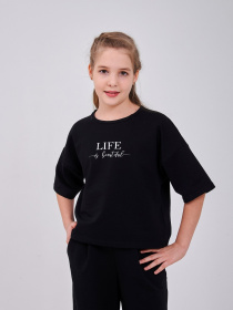 Футболка SMIL Модель smil_114045-cernyj Фото