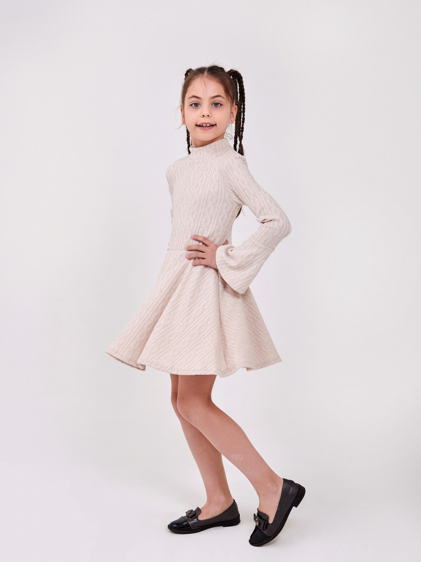 Сукня міні SMIL модель smil_120466-svetlo-bezevyj Фото