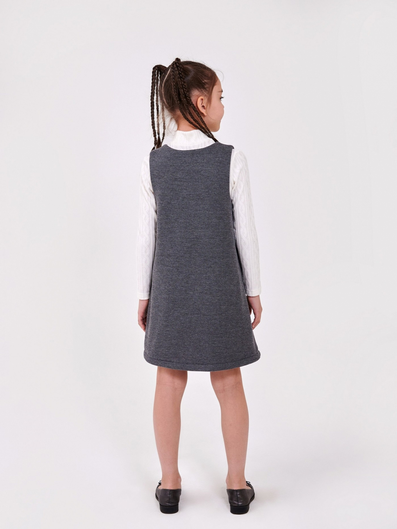 Сарафан SMIL модель smil_120449-temno-seryj-melanz Фото