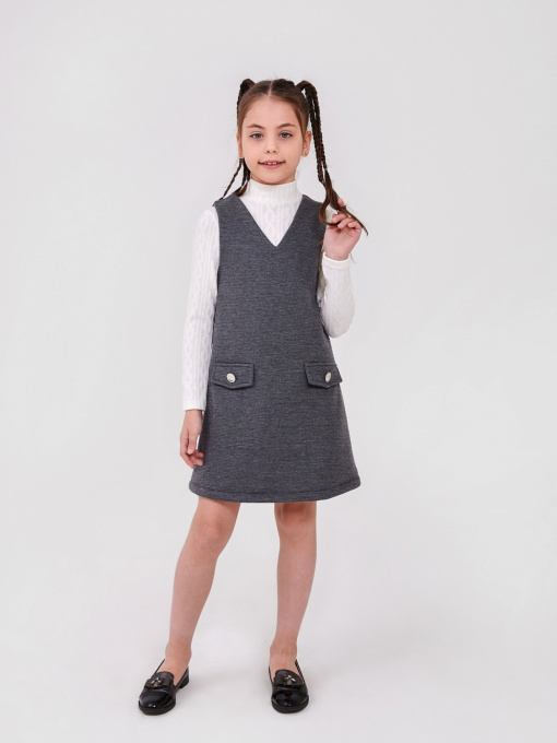 Сарафан SMIL Модель smil_120449-temno-seryj-melanz Фото